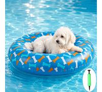 Pool Float for Dogs, Small Dog Pool Float for Small and Medium Breeds, PVC Leak Proof Pet Swimming Raft, Dog Floats Inflatable Raft and Lake Beach Games Water Party Pond