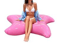 Pool Float Lounger Star Shaped, Blow Up Floating Bed System Design, 55.12 Inch Inflatable Water Lounge Mattress, Beach Lake Backyard Swimming Party Amusement Park Travel Relax Use
