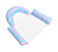 Pool Float Lounger System, PVC Blow Up Floating Bed Design, Inflatable Pool Lounger Use, Water Relaxation Float Build, Backyard Lake Beach Swimming Party Park Travel Amusement