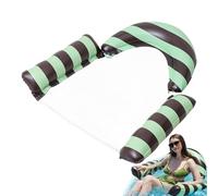 Pool Float Lounger System, PVC Blow Up Floating Bed Design, Inflatable Pool Lounger Use, Water Relaxation Float Build, Backyard Lake Beach Swimming Party Park Travel Amusement