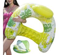 Pool Float, Swim Chair Raft, 40.55x31.5 Inches Ergonomic Lounger, Adult Water Seat with Cup Holder for Men Women Swimming Outdoor Summer Beach River Lake and Relaxation Activities