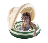 Pool Float with Canopy, Adjustable Floating Chair Trainer, Sunshade Water Seat Kids, Ideal para Swimming Puddle Beach Poolside Play and Safety Fun, 57 x 49 cm