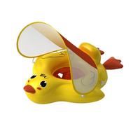 Pool Float with Canopy | PVC, M Size 23.8in X 24.8in X 9.8ín, L Size 28in Ẋ 26.4in X́ 9.8ìn | Detachable Sunshade, Anti-Slip Crotch, Non-Tip Design For 12-36 Months