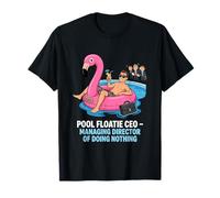 Pool Floatie CEO Director Gerente De No Hacer Nada Camiseta