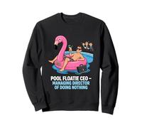 Pool Floatie CEO Director Gerente De No Hacer Nada Sudadera