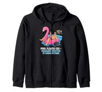 Pool Floatie CEO Director Gerente De No Hacer Nada Sudadera con Capucha