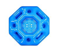 Pool Floating Card Game Table - Inflatable Octagon Raft | Water Play Center