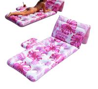 Pool Floats Adult, Inflatable Lounge Chair, Durable Cup Holder Raft, Reliable Summer Floating Gear, Strong Relaxation Accessory, Practical Supply for River Beach Backyard Outdoor Travel