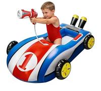 Pool Floats For Kids | Inflatable Riding With Water Squirter | Pool Float Toy Car For Kids | For Backyard Seaside Amusement Park Boys Girls Teens Classmates Students Home Indoor Outdoor School Room Of