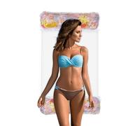 Pool Floats Portable Lounger, Summer Glitter Floating Chair, Inflatable Water Recliner for Adults, Sunbathing and Lakeside Relaxation, Vacation Beach Leisure Float