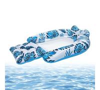 Pool Floats - Tropical Leaf Pattern | Inflatable Swimming Mattress