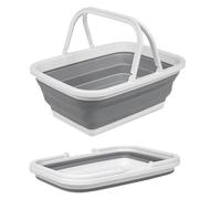 Pool Foot Bath - Foldable Non Slip Feet Cleaner, Soaking Bucket with Drain Plug, Pedicure Foot Soak, Outdoor Bath Accessory, Relaxation Tool for Patio Deck Beach Home Spa