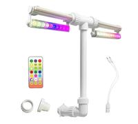 Pool Fountain - Rechargeable Waterproof Fountain with Lights, Pool Waterfall Spray Fountains with LED Illumination for Over Ground Inground Swimming Pools Outdoor Backyard Decor Summer Party