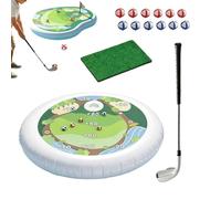Pool Golf - Fun Floating Inflatable Toys, Kids Summer Sports Water Games, Floating Green Set | Aqua Putting Activity for Boys Girls Teens Family Outdoor Garden Yard Beach Lake Water Birthday Party