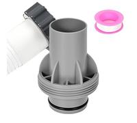 Pool Hose Connector - Tub Pipe Coupling Fittings, 2,36 x 3,23 pulgadas Swimming Joiner with Leak-Proof Seals, Flexible Extension Adaptor, Outdoor Water System Link, Pump Accessory for Maintenance
