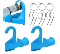 Pool Hose Holder - Anti-Slip Tube Bracket | Leak-Proof Pool Pipe Holder | 3 Pack Swimming Pòol Pipe Supports With Clamps, Prevents Hose Sagging, Extends Lifespan For In-Ground Pools, Garden Beach