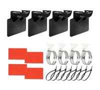 Pool Hose Holder, Pools Hose Holder Bracket, ABS Versatile with Tape Stable Mount for Efficient Water Flows, Prevent Sagging, Maintenance, and Garden Repairs, 3.11x3.11x1.5 Inches