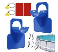 Pool Hose Holder, Swimming Hose Brackets, Tube Support Stand, Heavy-Duty Hooks, Stable Attachment Design, Easy Installation, Rust-Resistant Build, Perfect for Deck, Garden, Backyard, Yard, 10x7.7cm