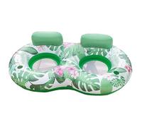 Pool Inflatable Hammock, PVC Water Lounger, Air Mattress Float, Multi-Purpose Floating Bed, Comfortable Relaxation Raft for Amusement Park Traveling Backyard Use, Single, Double