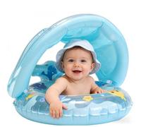 Pool Inflatables For Kids - Inflatable Whale Swimming Ring & Durable Floating Water Toys For Summer Vacation | High Strength Resistant PVC For Beach Lake & Outdoor Backyard Travel