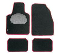 Pool Line 610204 JGO.ALFOMBRAS MOQUETA Select Negra TALONERA Goma Color Rojo