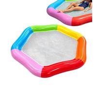 Pool Lounger - 177cm 2 Person Large PVC Leakproof Hexagon Floating