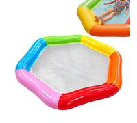 Pool Lounger - Two Seater Buoyant River Oasis, Rider Air Mattress Daybed, Multi Person Hydration Island Stationary | Twin Floatation Tanning Couch Recliner for Outdoor Swimming Beaches Oceans