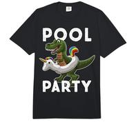 Pool Party Dinosaurio con Unicornio Flotante Comfort Colors Adult Heavyweight T-Shirt