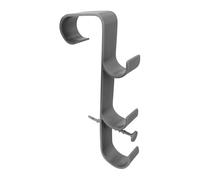 Pool Pole Hanger, Aluminium Holder Set, Adjustable Stable Hose Hanger, Ideal Hooks For Telescopic Poles, Leaf Rakes, Nets And Patio Lawn Garden Supplies For Patio Deck Wall Clothes Sports Outdoor