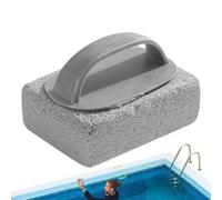 Pool Pumice Stone - Natural Pumice 10x7x3.98cm | Heavy Duty Grout Cleaner, Stain Remover Stone, Scrub Brush Tool For Toilet Tile Oven Grill Bathtub Sink | Home Cleaning