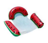 Pool Raft - Inflatable Fruit Shape Lounger, plegable Floating Relax Chair with Sturdy Air Chamber Comfort Support Bright Summer Design, ideal para Beach Lake River Backyard Sunbathing Party
