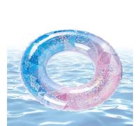Pool Ring Float | Summer Gradient Glitter Inflatable Swim Tube | Toy for Beach, Pool Party, Water Games, Festive Gathering, Bachelor Party & Summer Celebration