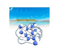 Pool Safety Rope with Floats, 15M Nylon Swimming Pool Divider Line with Hooks for Deep Shallow Ends