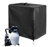 Pool Sand Pump Cover, Sand Filter Protector, Dustproof Oxford Fabric 25.98x24.41x28.35 Inches, Adjustable Drawstring, Zipper Closure, Outdoor Garden Use, Patio and Courtyard Shield