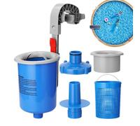 Pool Skimmer - Automatic Floating Debris Filter | Wall-Mount Cleane | Swimming Pool Maintenance Skimmer Kit Replacement Parts for Daily Outdoor Garden Backyard Patio House Hotel Apartment Summer