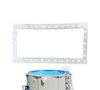 Pool Skimmer Gasket, Wide Mouth Ground Skimmer Gasket, Estable and Flexible Spa Parts Seal, Sturdy Waterproof Sticker Maintenance, Repair, Replation, Outdoor Water System Use