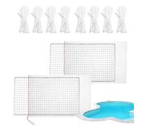 Pool Skimmer Screen - Pool Skimmer Screen Guard Cover | Debris Filter Leaf Protection | Stainless Steel Vacuum Cleaner Guard Blades + Debris Protection Net, for Inground Ground