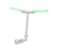 Pool Sprinkler Fountain - 360° Adjustable Dual-Nozzle | Pool Sprinkler Fountain | Glow in The Dark High-Pressure Double Nozzle Waterfall Adjustable Height Cooler for Relaxation Outdoor Poolside