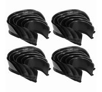 Pool Table Pocket Liners Replacement 6PCS Set | Black Rubber & Plastic Corner & Side Liners for Billiard Bags | Fits Home/Commercial/Token - Operated Tables | Trim to Fit