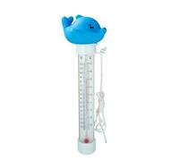 Pool Temperature Gauge - 7,68 in Cartoon Animal Floating Design | Dolphin Thermometer - Large Easy Read Print with Secure String, ideal para Hot Tubs Spas Ponds Lakes Baths