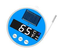 Pool Temperature Gauge - ABS Wireless Floating Solar Powered Thermometer, Big Numbers LCD Pond Temp Monitor | Waterproof Water Temperature Meter For Spa Cold Plunge Backyard Outdoor Use