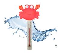 Pool Temperature Gauge, Cartoon Animal Meter, Floating Water Thermometer, Built-In Rope Attachment, Easy Reading Display, Cute Design, Perfect for Spa, Lake, Shower, Fish Tank, 3.15x2.17x8.27 inches