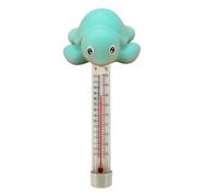 Pool Temperature Gauge, Cartoon Animal Meter, Floating Water Thermometer, Built-In Rope Attachment, Easy Reading Display, Cute Design, Perfect for Spa, Lake, Shower, Fish Tank, 3.15x2.17x8.27 inches