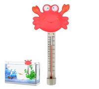 Pool Temperature Gauge, Cartoon Animal Pond Meter with Rope, Floating Water Gauge, Sturdy Pool Accessory, Perfect for Spa, Hot Spring, Shower, Lake, Home, Fish Tank, Family Use