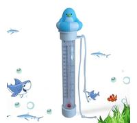 Pool Temperature Meter, Floating Thermometer Gauge, Precise Water Tester Tool, 9.84 Inches, Waterproof Reading Device for Outdoor Pool Lake Indoor Shower Kids Family Home Use