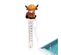 Pool Temperature Monitor - Funny Easy Read Large Floating Thermometer, Features Double Sealed Anti Fog UV Resistant Polycarbonate Display, Eliminates Lens Yellowing And Condensation Clouding In Backya