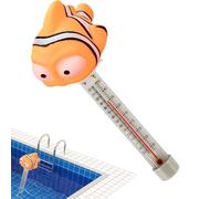 Pool Temperature Sensor Floating, Bath Temp , Accurate Hot Tub Supplies, Impermeable Floating Thermometer for Bathtub Spa Aquarium Lake Shower, White Color, 6 x 5 x 21 cm