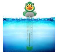 Pool Thermometer Duck, Floating Bath Temperature Gauge, 8.2x8.7x25cm/3.22x3.42x9.84 Inches 10-70℃ Cute Waterproof Thermo Meter for Hot Tub Bathtub Spa Aquarium Nursery Use