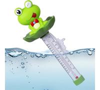 Pool Thermometer, Floating Gauge, Water Temperature Monitor, Orange, Green, Shockproof Animal Design, Easy to Read Display, for Spa Bathtub Swimming Pond Aquarium Indoor Bath Use