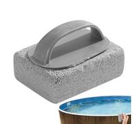 Pool Tile Pumice Stone - 3.94 X 2.76 X 1.57 Inches Swimming Pool Pumice Stone | Pools Stones for Cleaning Tiles | Calcium Remover fôr Pools Tile | Grout & Concrete Cleaning Handle for Easy Grip